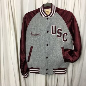 Vintage Chalk Line Fleece and Satin USC Jacket Rare XS
